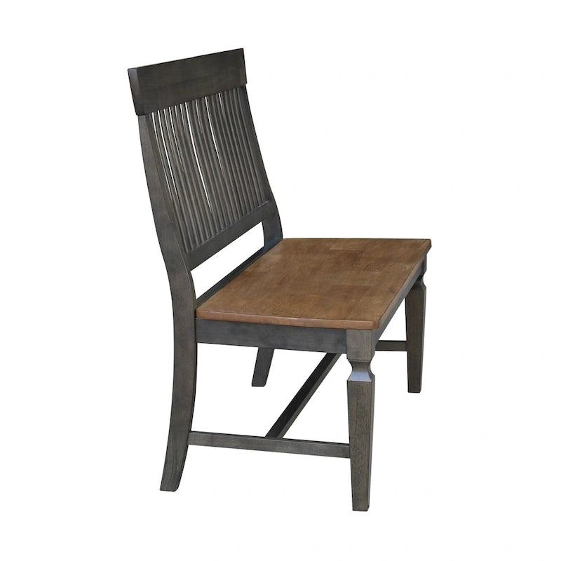 Solid Wood Vista Slatback Bench