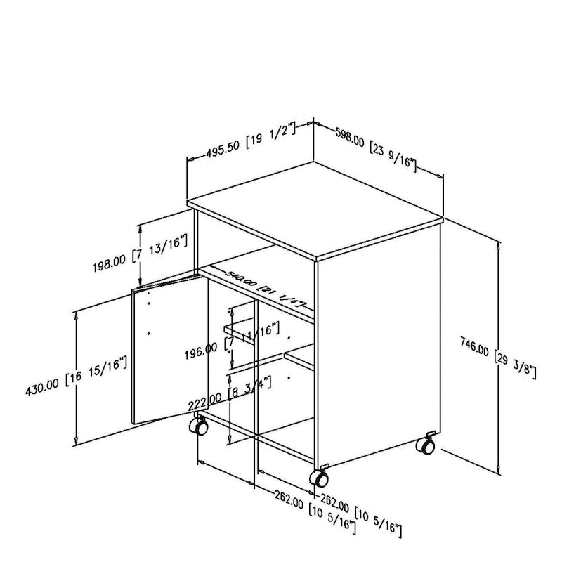 South Shore Axess Printer Stand