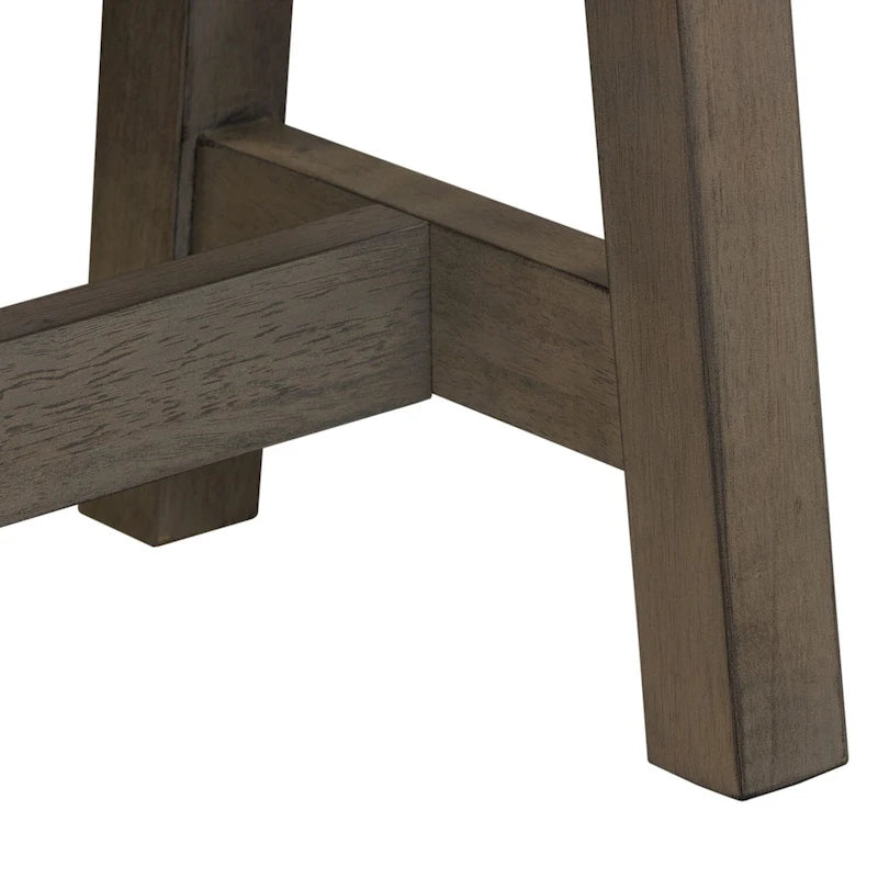 Lindsey Farm Gray and Sandstone Backless Bench