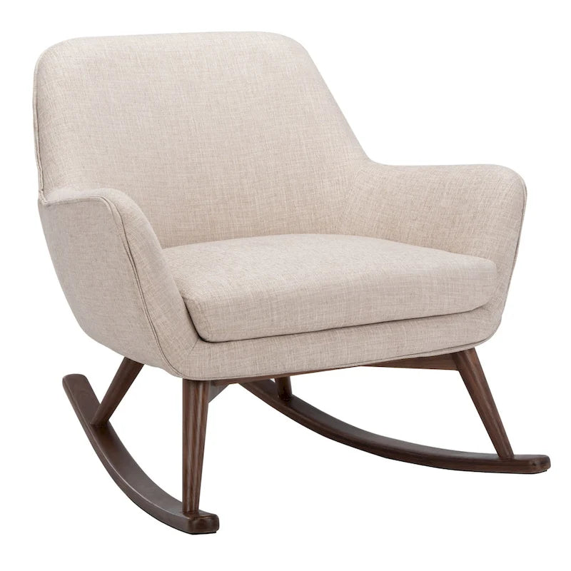SAFAVIEH Couture Breeda Mid-Century Rocking Chair - 32Wx37Dx32H