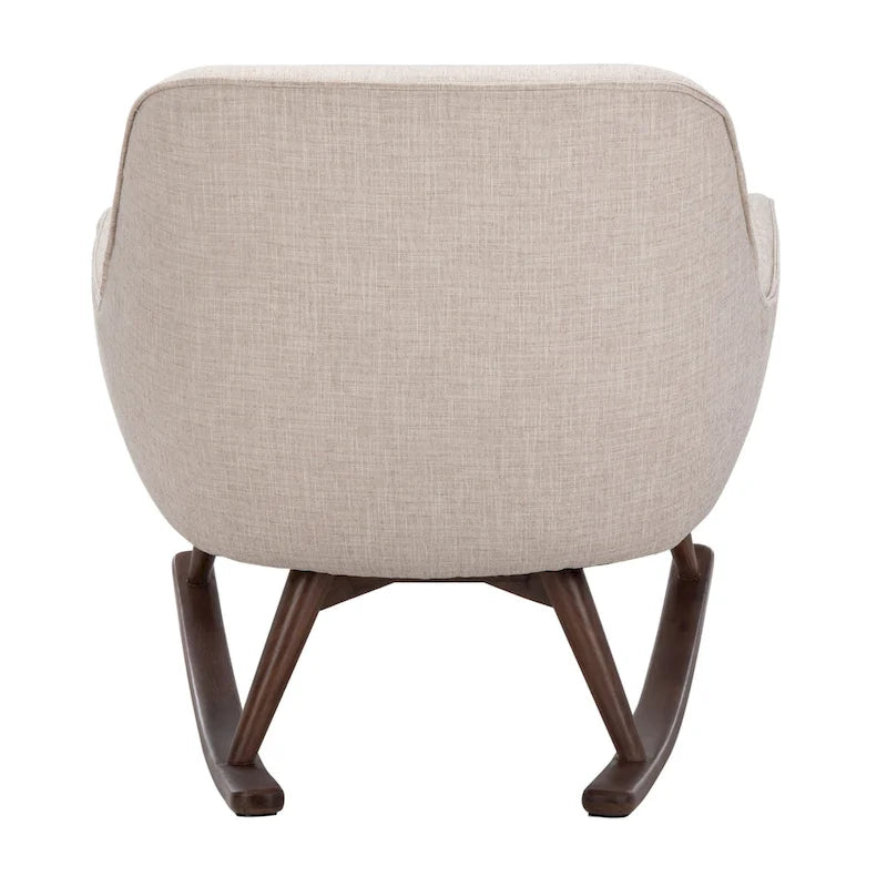 SAFAVIEH Couture Breeda Mid-Century Rocking Chair - 32Wx37Dx32H