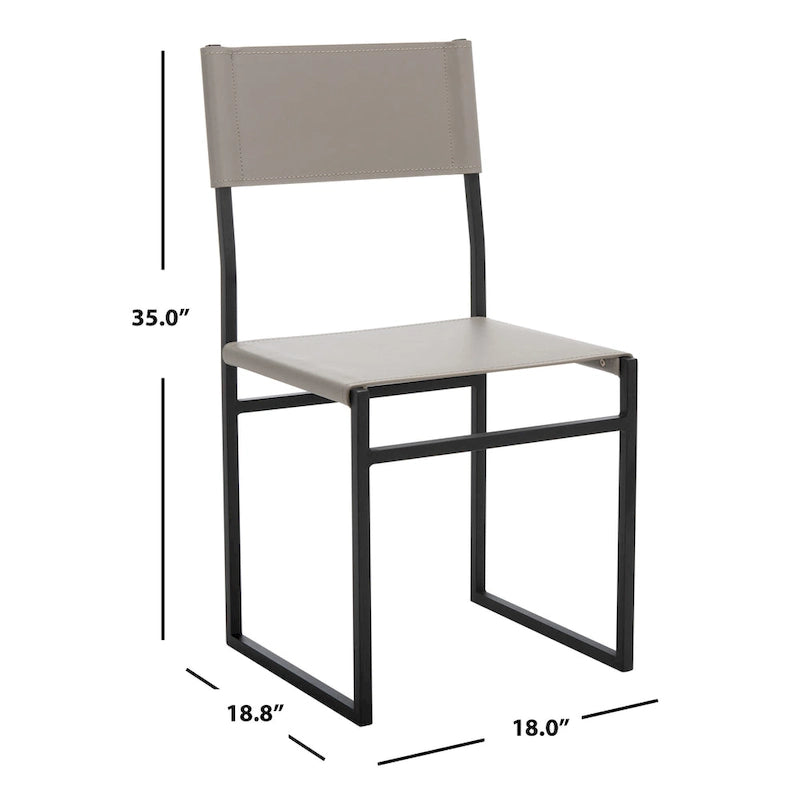 SAFAVIEH Daphne Dining Room Chair (Set of 2) - 18 W x 18.8 L x 35 H - 18Wx19Dx35H