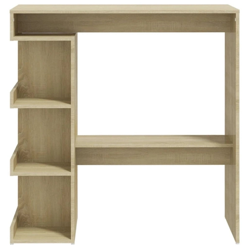 vidaXL Bar Table with Storage Rack 39.4x19.7x40 Engineered Wood - 39.4 x 19.7 x 40
