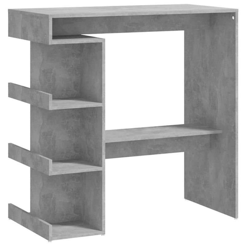 vidaXL Bar Table with Storage Rack 39.4x19.7x40 Engineered Wood - 39.4 x 19.7 x 40