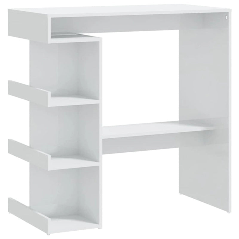 vidaXL Bar Table with Storage Rack 39.4x19.7x40 Engineered Wood - 39.4 x 19.7 x 40