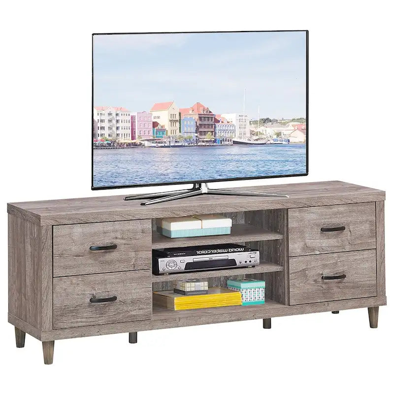 Costway TV Stand Entertainment Center Hold up to 65 TV with Storage - See Details