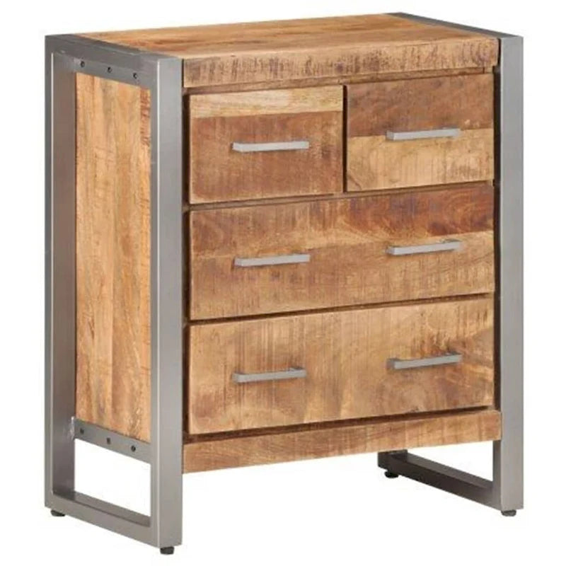 Buffet en bois de manguier brut