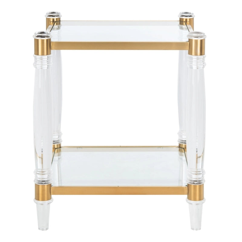 SAFAVIEH Couture Lirie Acrylic Accent Table - 20 W x 20 L x 24 H - 20Wx20Dx24H