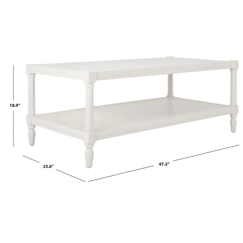 Table basse blanche
