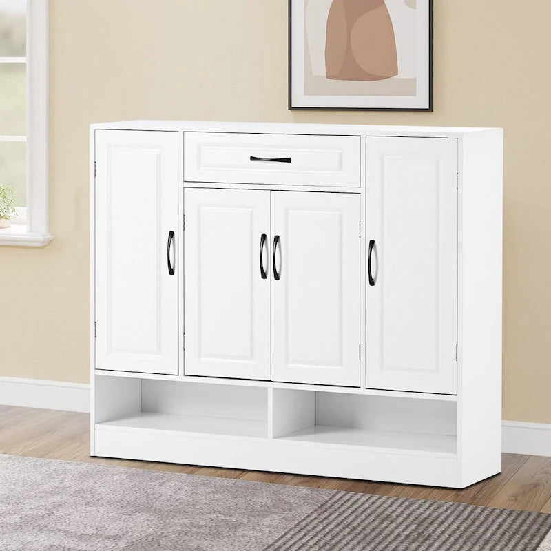 Elegant Minimalist Wooden Shoe Storage Cabinet