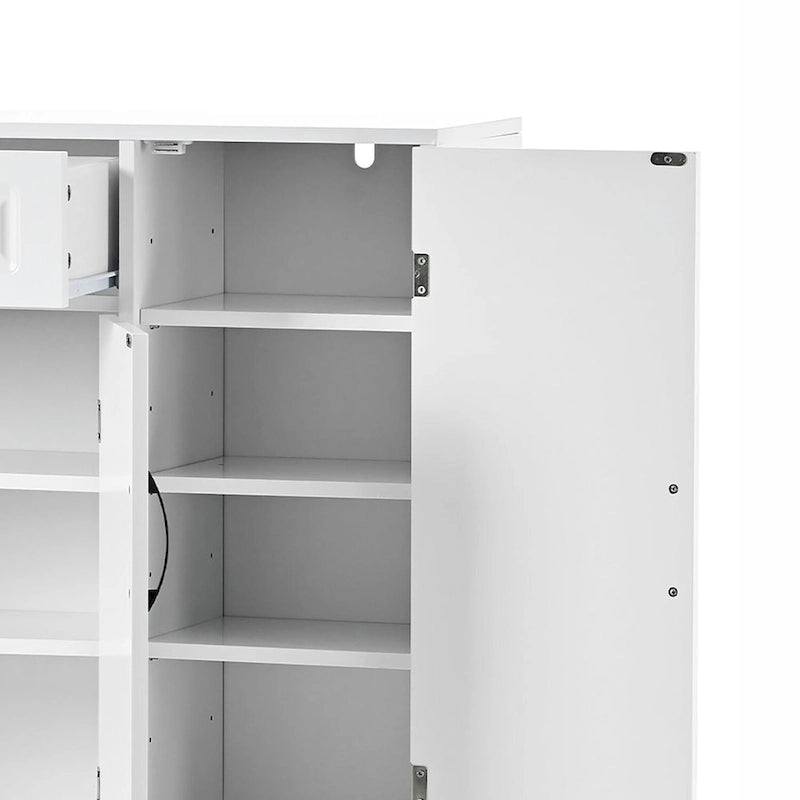 Elegant Minimalist Wooden Shoe Storage Cabinet