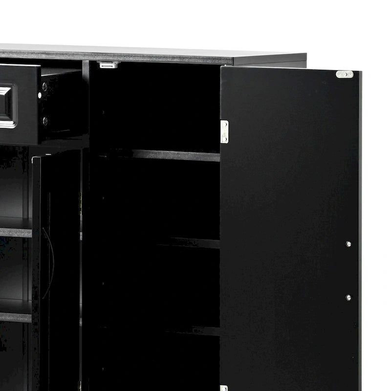 Elegant Minimalist Wooden Shoe Storage Cabinet
