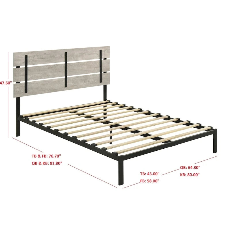 Hayward Twin Metal Platform Bed