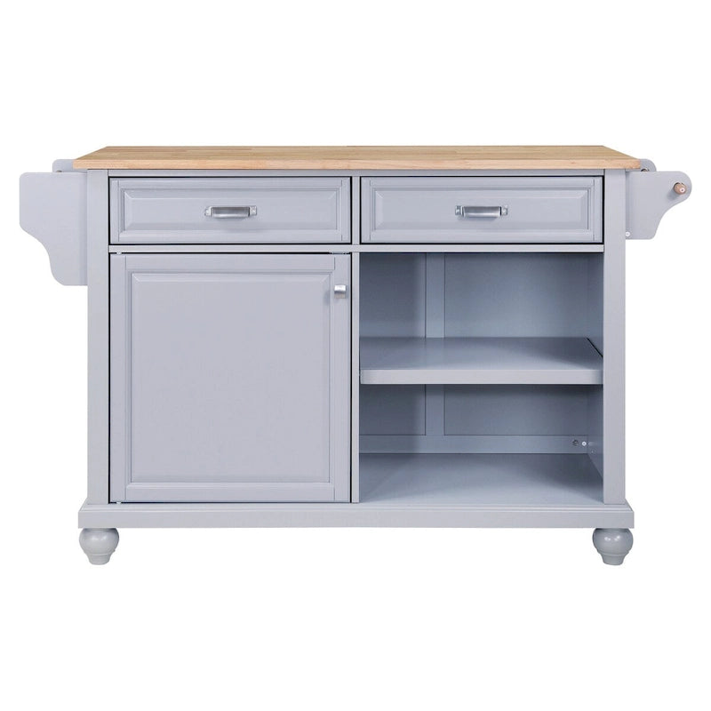 Meuble d'îlot de cuisine avec rangement pour salle à manger