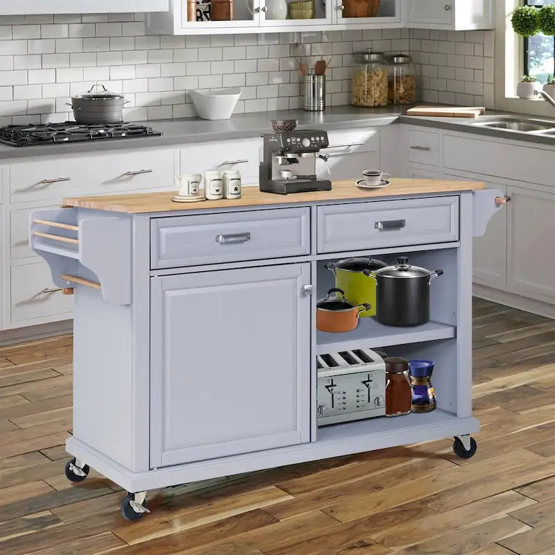 Meuble d'îlot de cuisine avec rangement pour salle à manger
