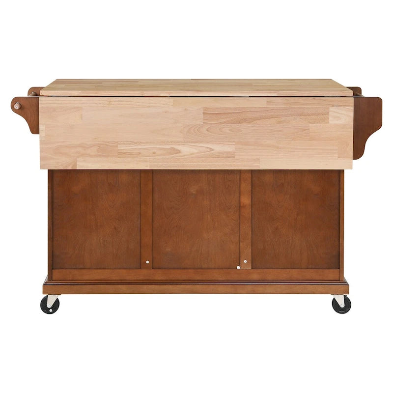 Meuble d'îlot de cuisine avec rangement pour salle à manger