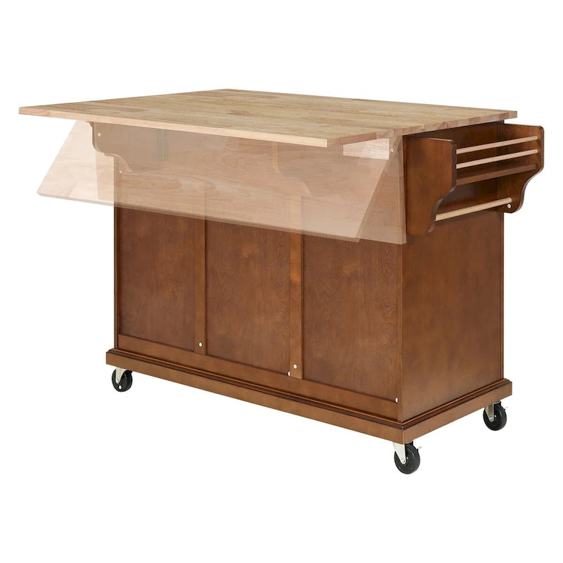 Meuble d'îlot de cuisine avec rangement pour salle à manger