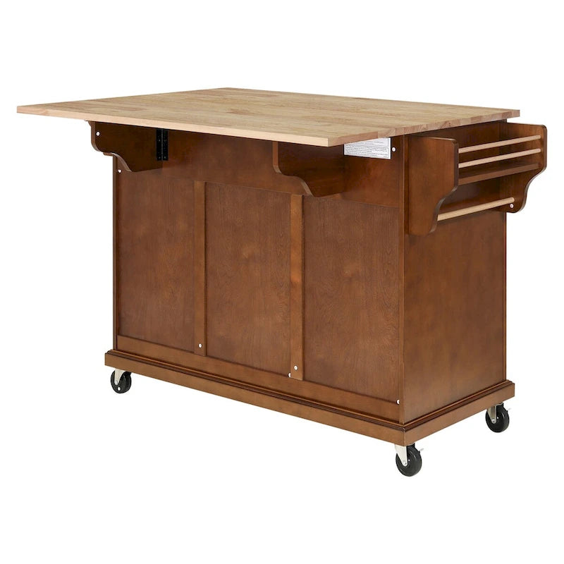 Meuble d'îlot de cuisine avec rangement pour salle à manger