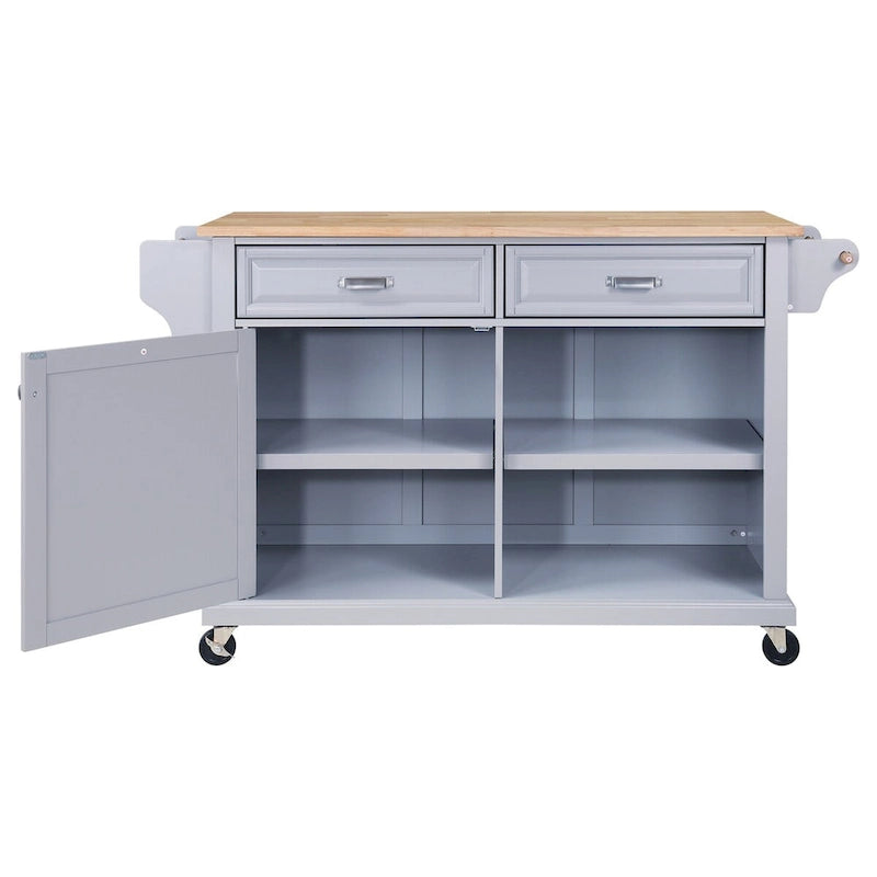 Meuble d'îlot de cuisine avec rangement pour salle à manger