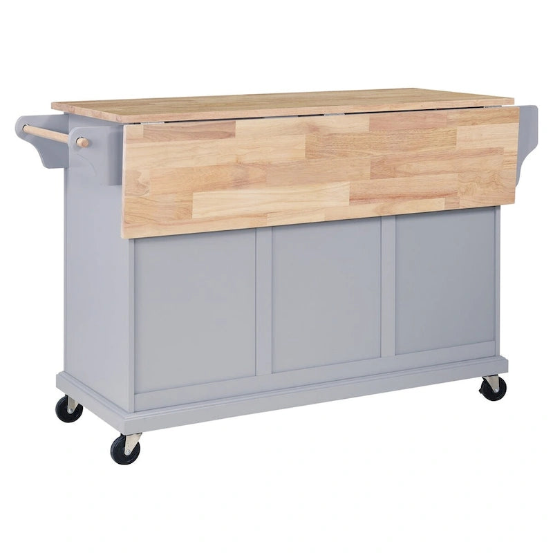 Meuble d'îlot de cuisine avec rangement pour salle à manger
