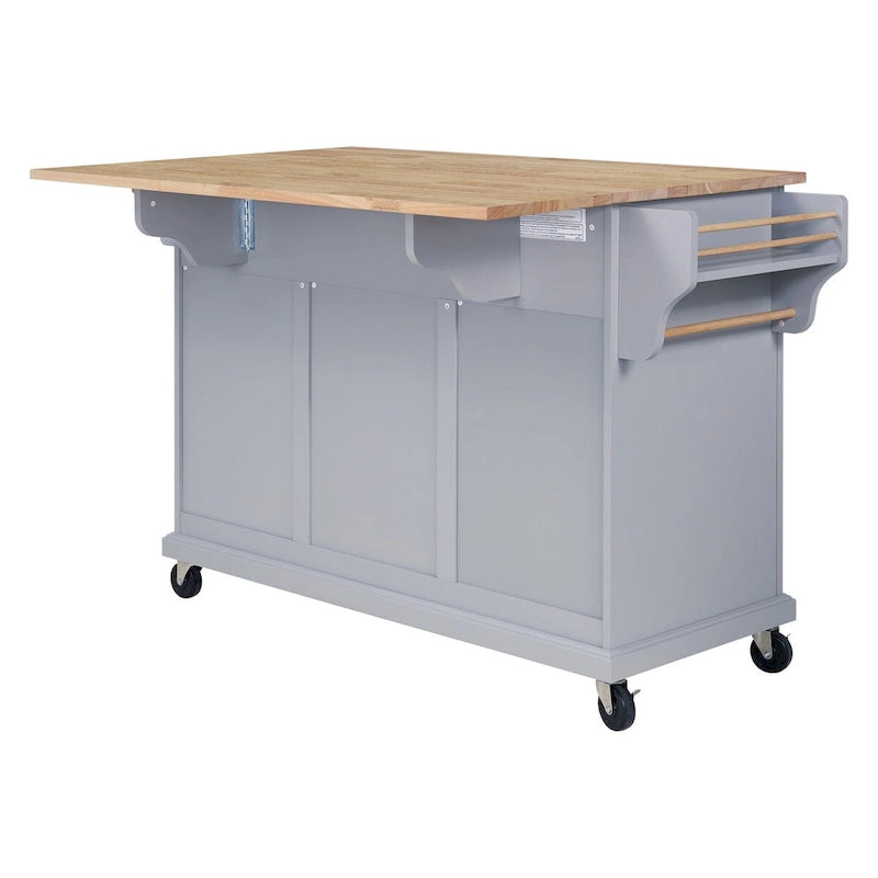 Meuble d'îlot de cuisine avec rangement pour salle à manger