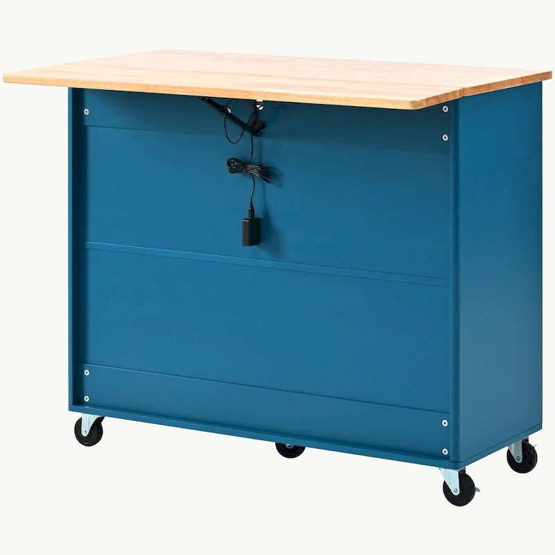 Kitchen Island with Drop Leaf - N/A