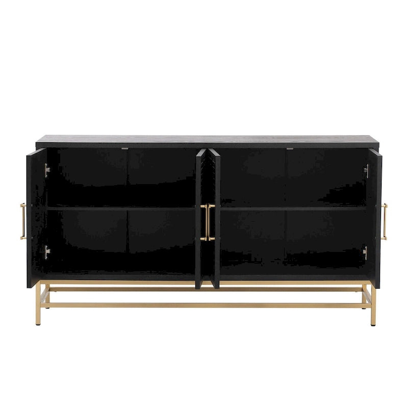 Retro Style Sideboard with Adjustable Shelves