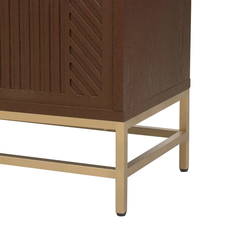 Retro Style Sideboard with Adjustable Shelves