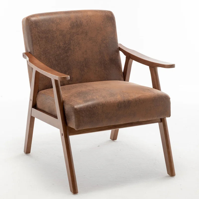 Solid Wood Frame Accent Chair