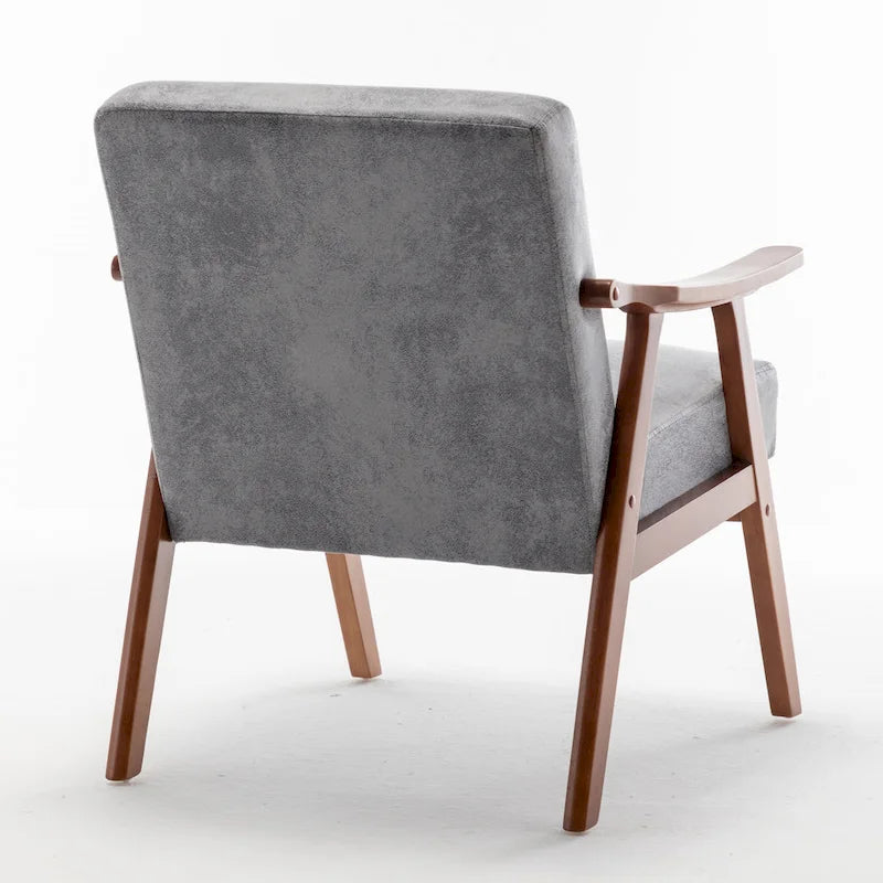 Solid Wood Frame Accent Chair