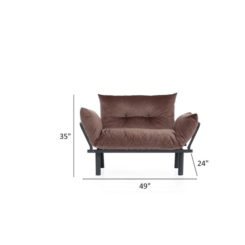 Sona Futon Love Seat ,Frame collapsible