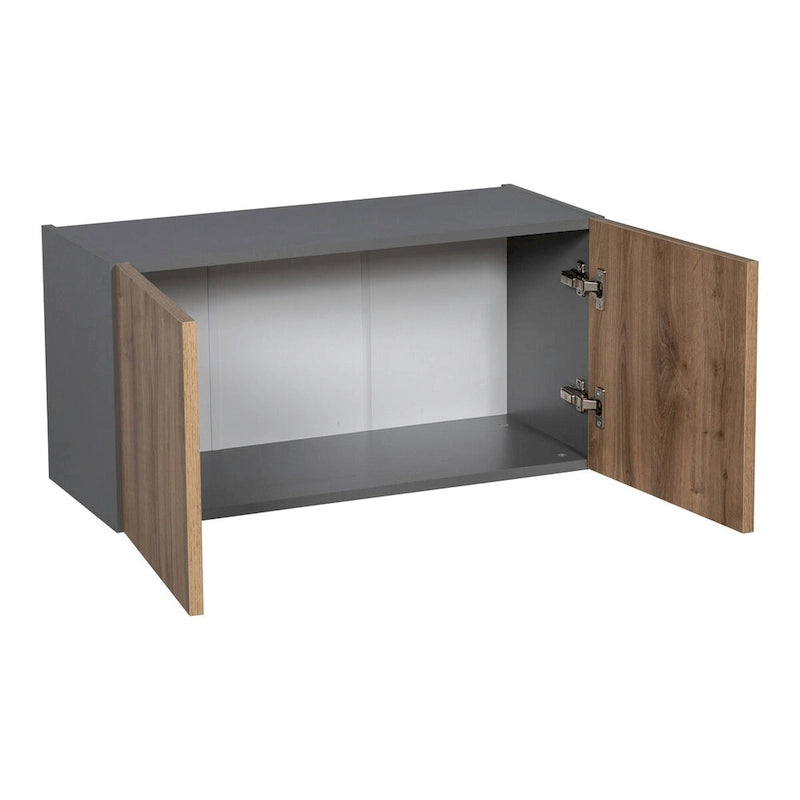 30 x 18 Wall Cabinet-Double Door-Grey - 30 x 18 x 12