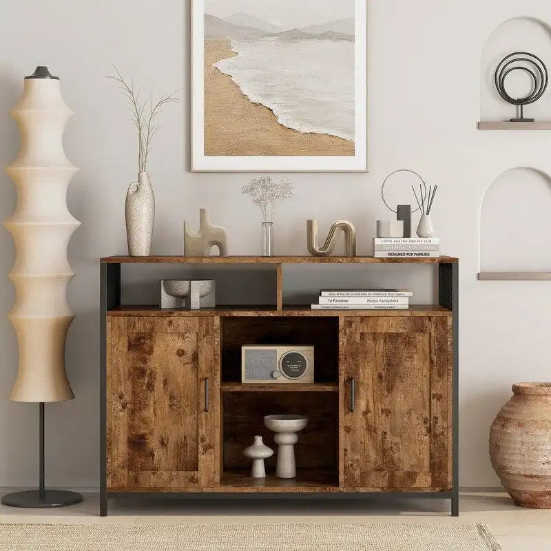 43.7 storage cabinet with open shelves - N/A