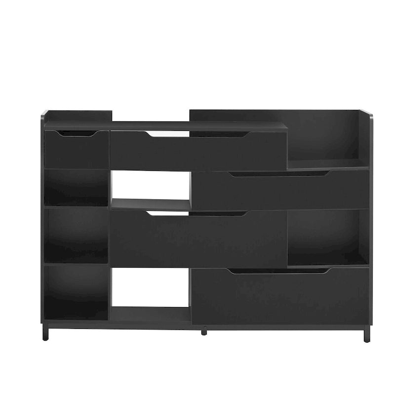 Shoe Storage Cabinet for Entryway with Drawers and Shelves, Modern Shoe Organizer Cabinet, Free Standing Shoe Rack