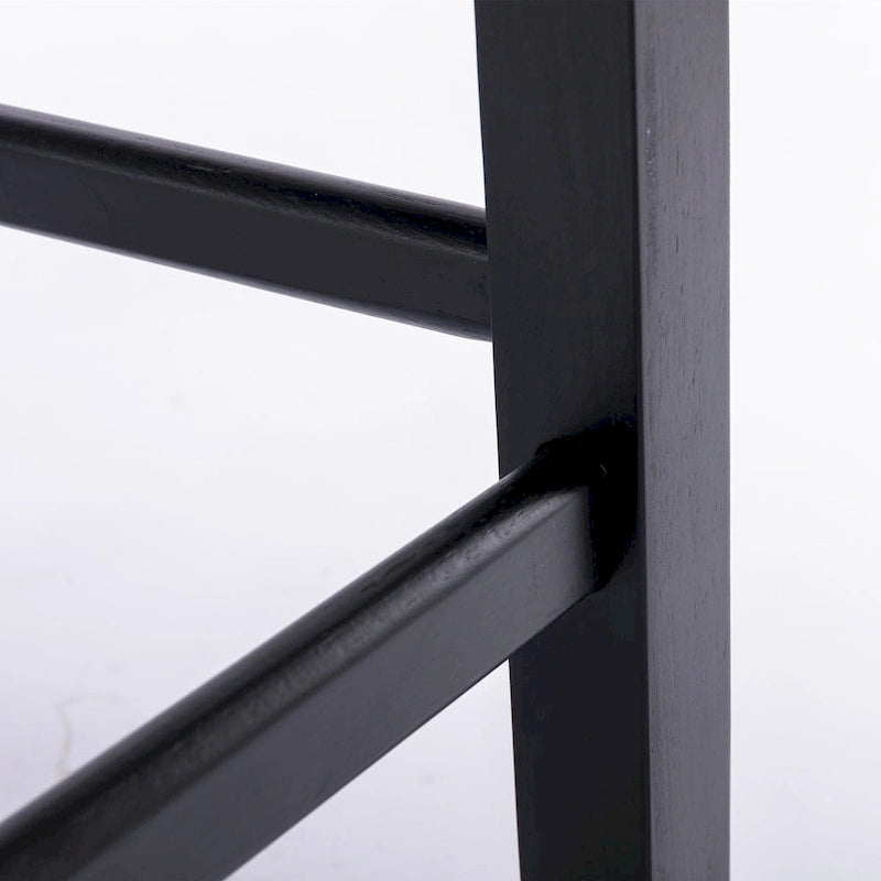 Tabourets de bar en velours avec capitonnage et pieds en bois