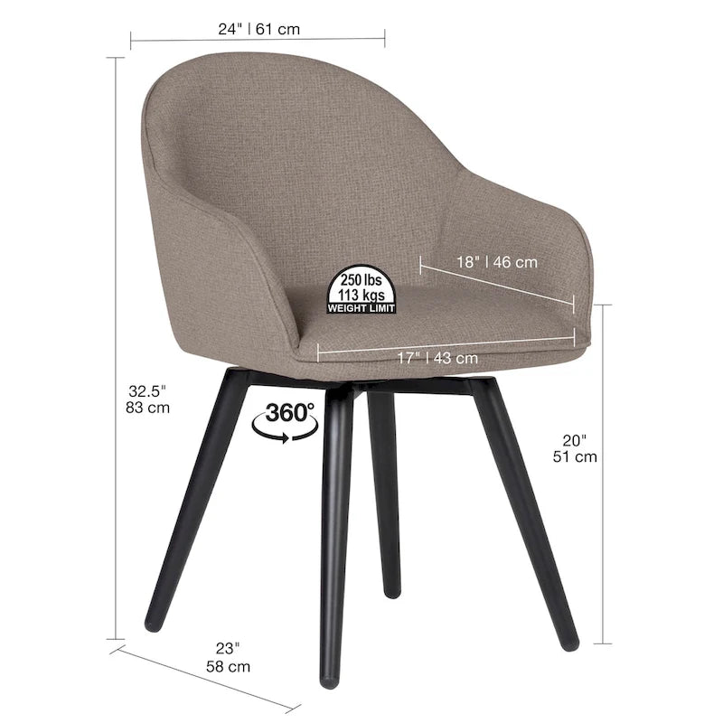 Fauteuil pivotant Dome