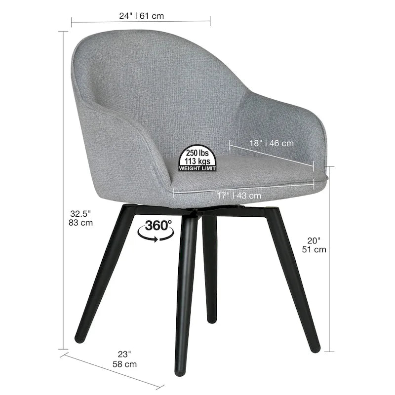 Fauteuil pivotant Dome