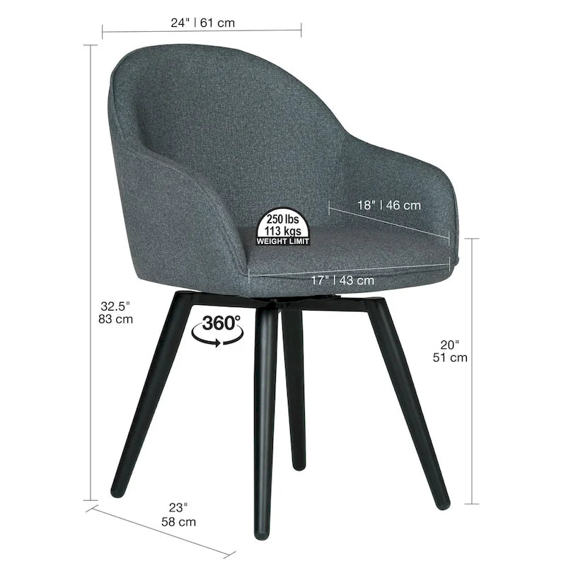Fauteuil pivotant Dome