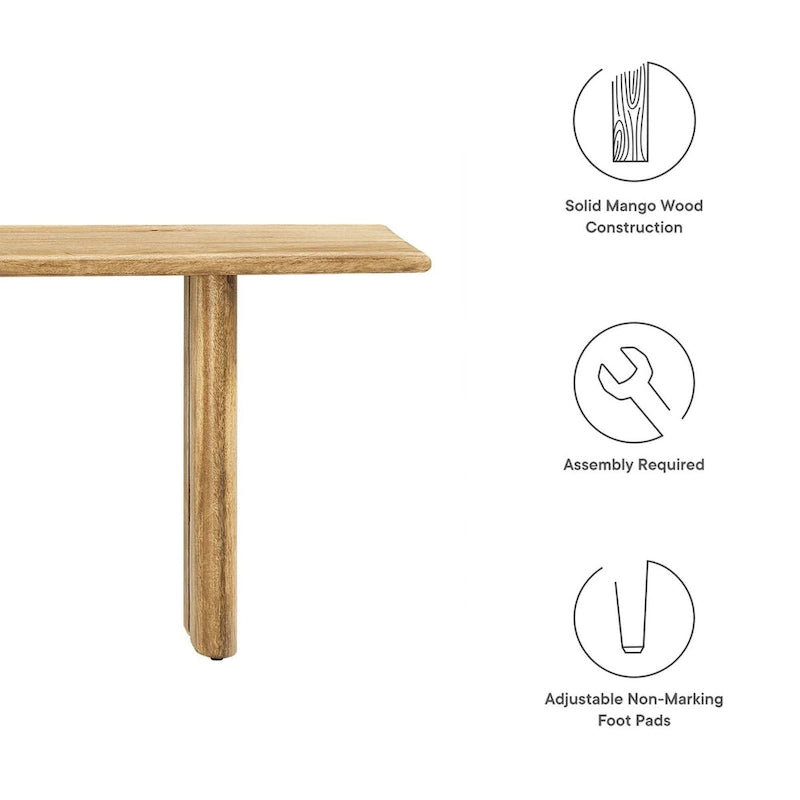 Banc en bois moderne