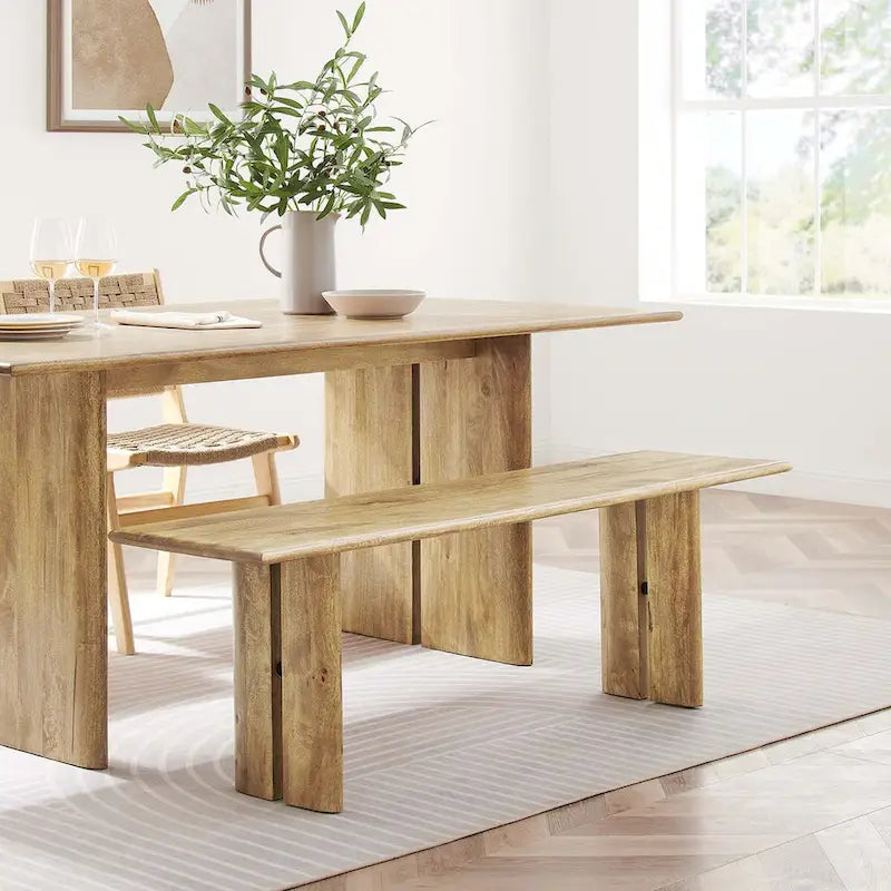 Banc en bois moderne