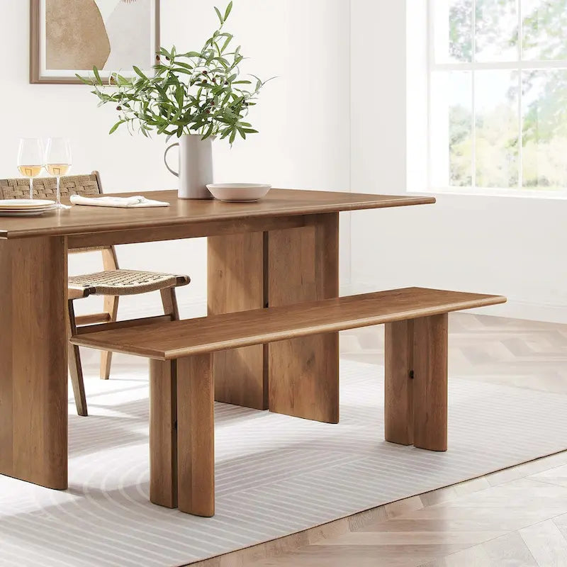 Banc en bois moderne