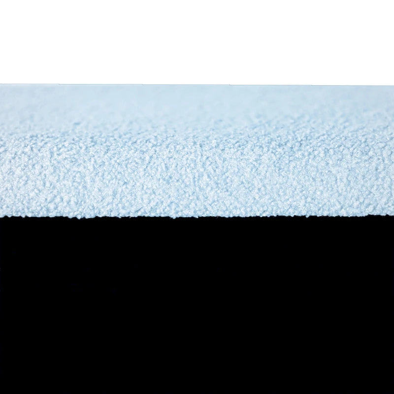 Upholster Storage Ottoman Bench with Faux Fur - 39.37L x 15.75W x 15.5H