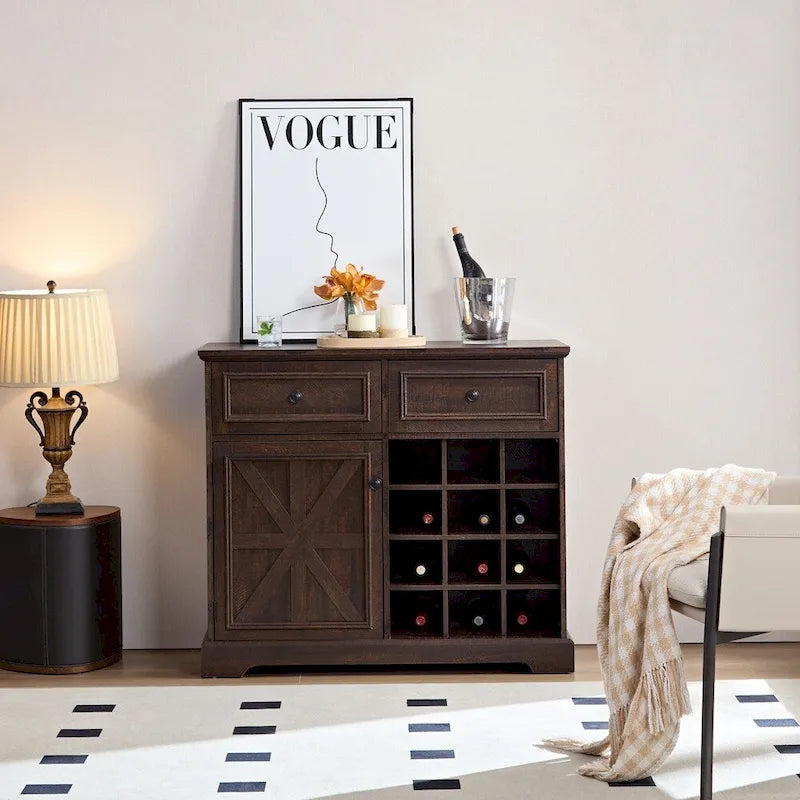 Buffet Cabinet with Storage Sideboard with 2 Drawers