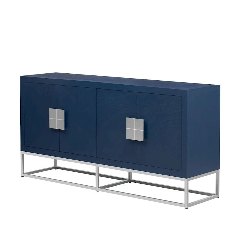 Light Luxury Designed Cabinet with Unique Support Legs and Adjustable Shelves