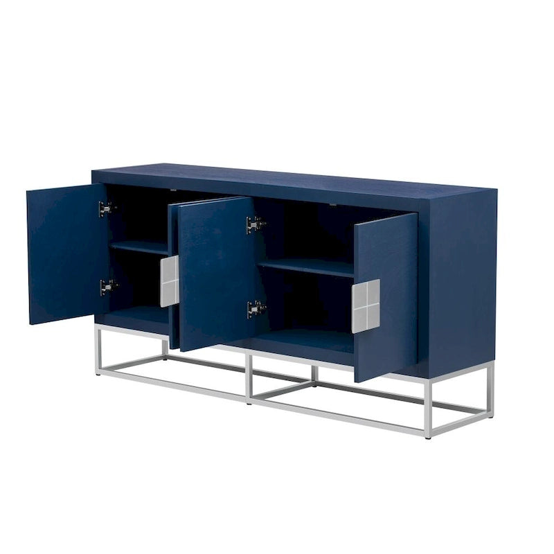 Light Luxury Designed Cabinet with Unique Support Legs and Adjustable Shelves