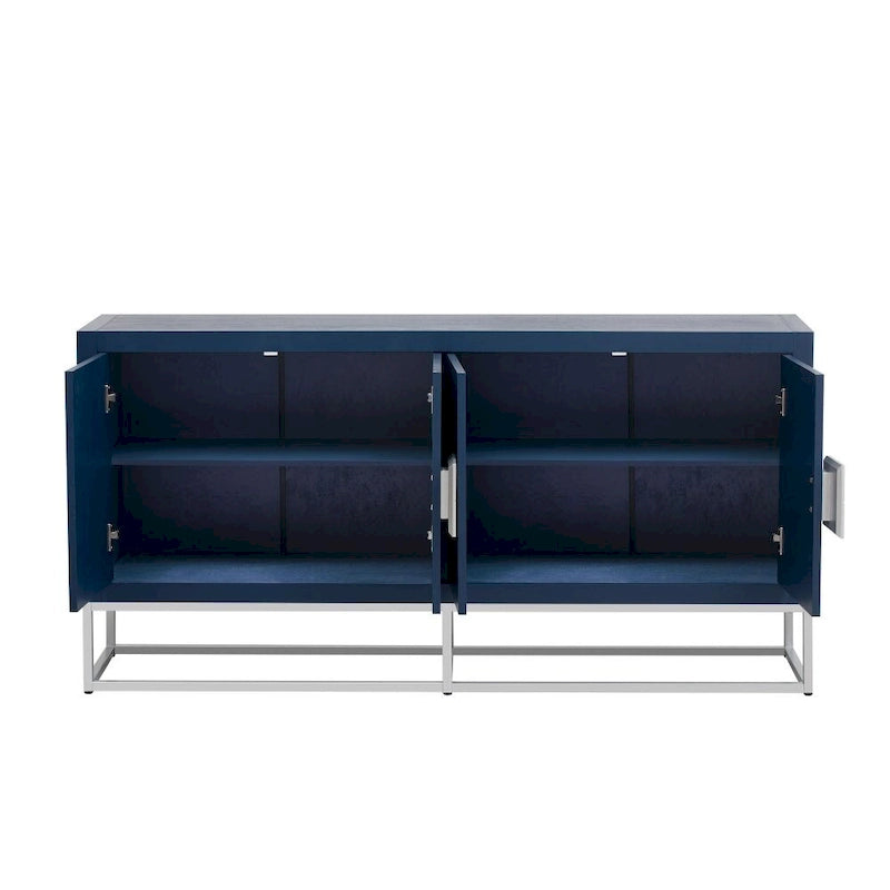 Light Luxury Designed Cabinet with Unique Support Legs and Adjustable Shelves