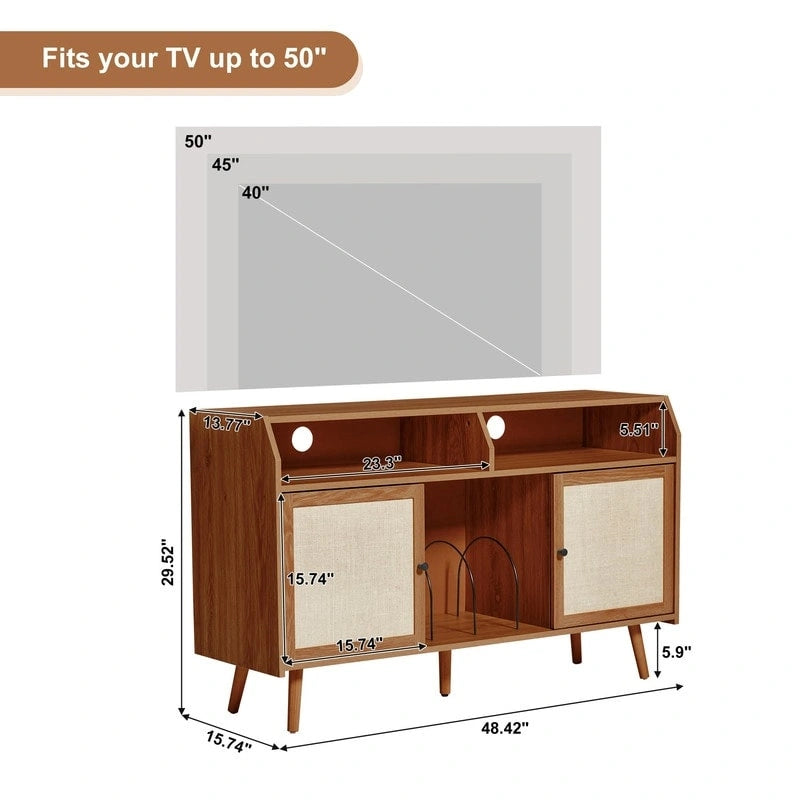 Grand meuble pour platine vinyle
