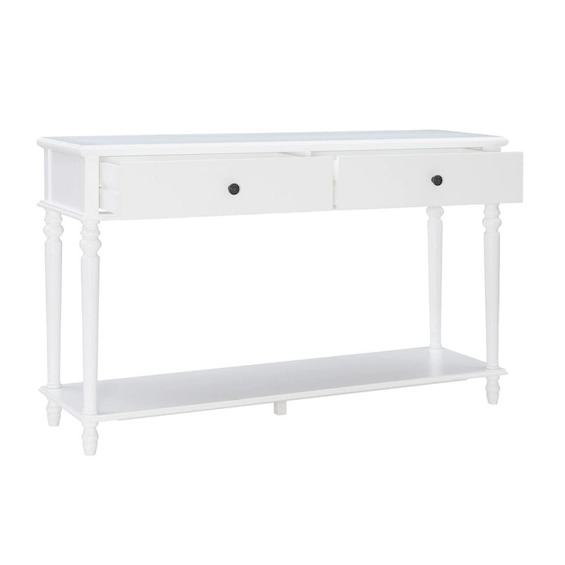 Console en bois blanc