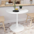 32Modern Round Metal Base Dining Table with MDF Table Top
