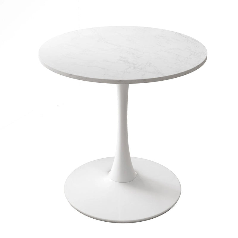 32Modern Round Metal Base Dining Table with MDF Table Top